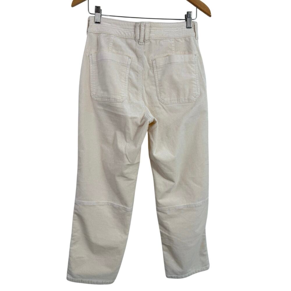 Anthropologie Pilcro The Wanderer Corduroy Utility Pants Ivory Cream Size 27 - Picture 4 of 15